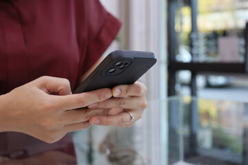 person using mobile phone