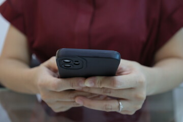 person holding mobile phone