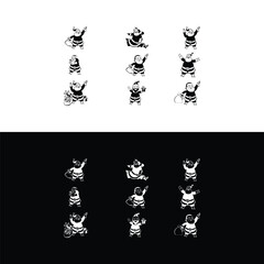 Coloring book with Santa Claus, Christmas tree, gift and snowflakes. Coloring book for children. Christmas coloring book.