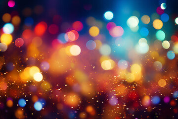 Fototapeta premium Colorful Abstract Defocused Bokeh Background