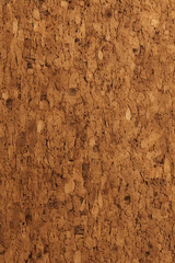 Old flat sheet of cork texture, birdseyeview. AI generative