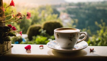 Morgendlicher Kaffeezauber mit Panoramablick