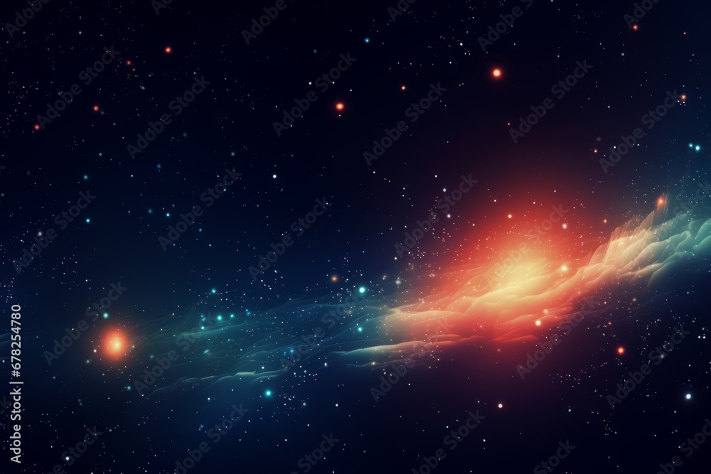 Canvas Prints abstract space and star background. generative ai