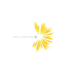 White vector background with sun icon for weather design	