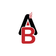 creative letter logo design with golden color