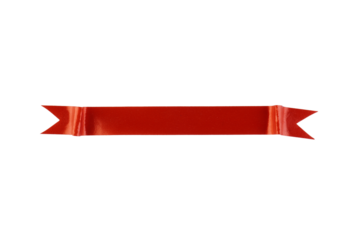 Red Banner Ribbon Isolated Background