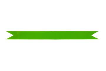 Green Banner Ribbon Isolated Background