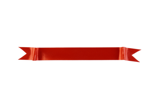 Red Banner Ribbon Isolated Background