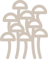 Enoki mushroom icon

