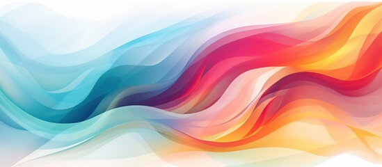 abstract colorful shapes wave paint watercolor background. AI generated image