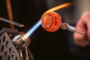 Process of glass blowing