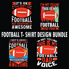 football t- shirt design bundle