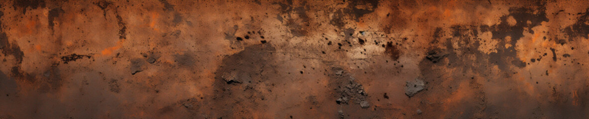 black brown gray abstract rusty metal texture background banner 5:1