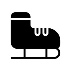 ice skate glyph icon