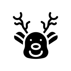 reindeer glyph icon
