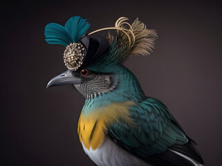 Generative AI Plumage Poetry: Whimsical Avian Elegance