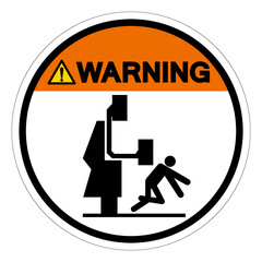 Warning Crush Or Pich Hazard Symbol Sign, Vector Illustration, Isolate On White Background Label .EPS10