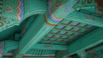 Ceiling of a traditional Korean building