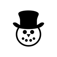 Frosty the Snowman Icon - Simple Vector Illustration