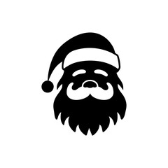 Santa Claus Icon - Simple Vector Illustration