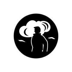 Extreme Wind Chill Icon - Simple Vector Illustration
