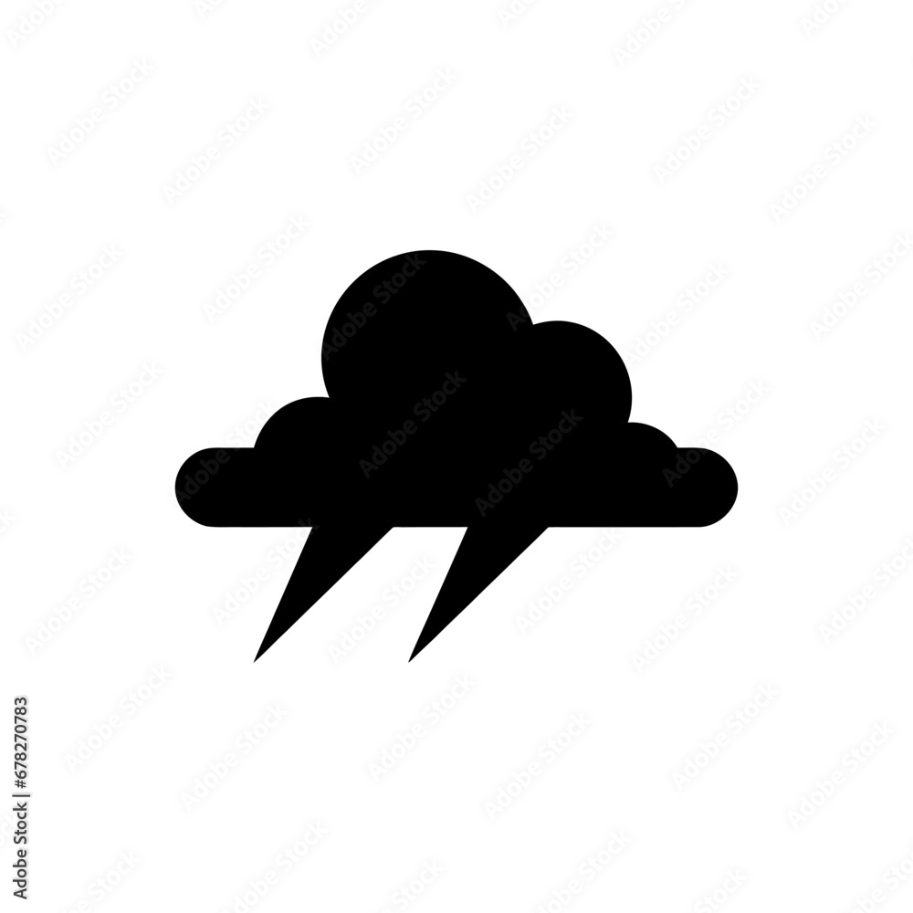 Canvas Prints Thunderstorm Icon - Simple Vector Illustration