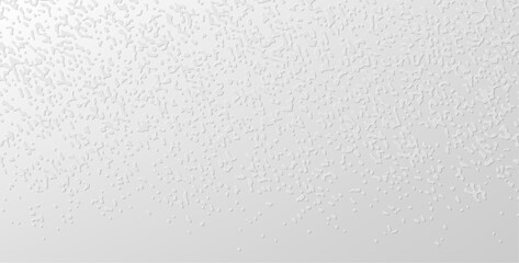 White paper tactile embossed texture. Abstract Turing ornament halftone reaction diffusion psychedelic background. - obrazy, fototapety, plakaty