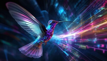 a colibri symbolizing digital era