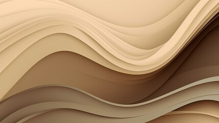 Wave beige layered background.