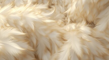 white and gold feather - obrazy, fototapety, plakaty