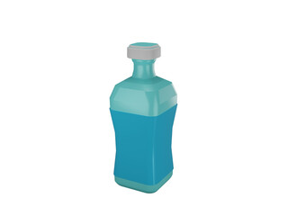 water bottle 3d object.