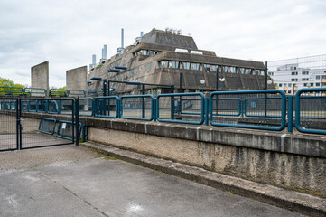 Berlin, Germany - April 25, 2023: Mausebunker - Former research facility for experimental medicine...