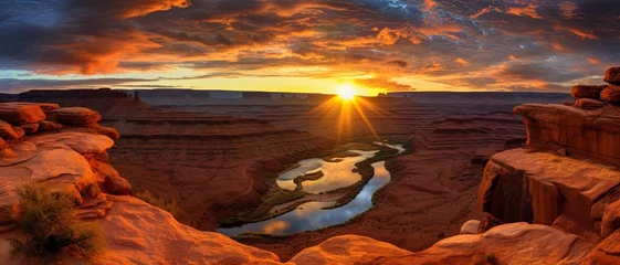 Outdoor-Kissen sunrise in Moab Utah , generated by AI © tino