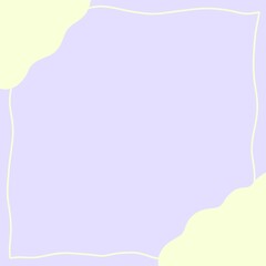 The rectangular frame is shaped like a wave with curved sections.