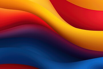 Colorful wavy abstract background. Ai Generative