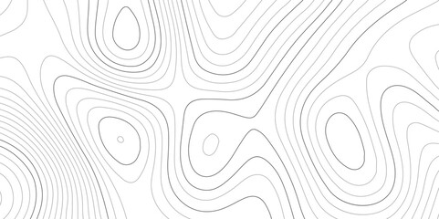 Abstract wavy topographic map. Abstract wavy and curved lines background. Abstract geometric topographic contour map background.