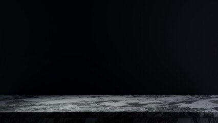 Sleek Stone Stage: Black Granite Display, Elevating Product Montages with Understated Elegance. - obrazy, fototapety, plakaty