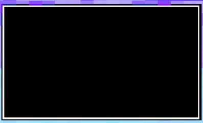 Creative purple and blue frame with black panel - white text matches