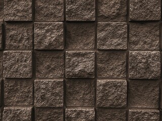 Cinder block wall background and texture with copy space