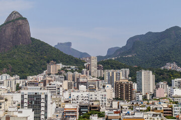Fototapeta na wymiar view of the ipanema neighborhood in Rio de Janeiro.