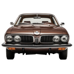 retro car on isolated background