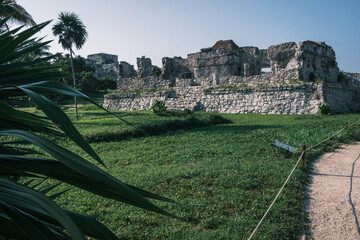 Tulum Maya Ruins ancient civilisation in Mexico 