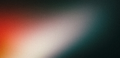 Red orange white black grainy gradient background abstract banner poster backdrop design glowing noise texture effect