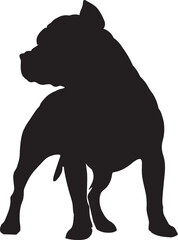 American Pit Bull Terrier Vector File Silhouettes EPS American Pit Bull Terrier Vector American Pit Bull Terrier  Clipart