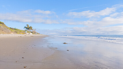 Desolate El Capitan Beach in California Winter