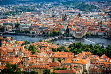 Fototapeta na wymiar Charles Bridge, Prague, Czech republic, travel destination
