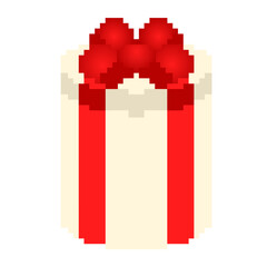 A pixel gift box