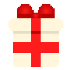 A pixel gift box