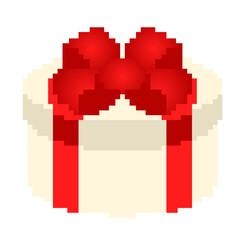A pixel gift box