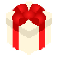A pixel gift box